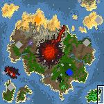 Download map Жерло (volcano crater) - heroes 4 maps