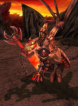 Heroes 5 Tribes of the East: Inferno Pit Spawn: Axe of Slaughter, Magic-Proof (50%), Large Creature